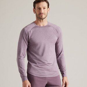 Rhone Atmosphere Long Sleeve Tee Shadow Plum Size L NWT